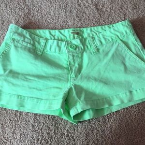 Lime green shorts